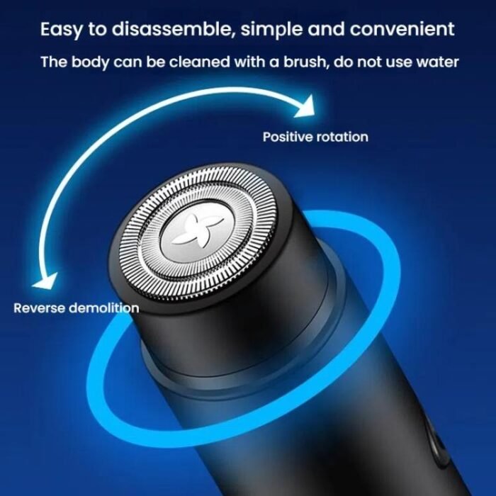 JILILAI 033 Electric Shaver Portable Mini Razor Car Electrical Shaver(Black) - Image 9
