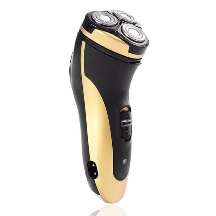3 Blades Rotating Electric Shavers Men Rechargeable Razor with LED Lighting Function(Gold) - Image 3