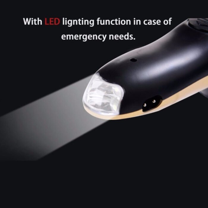3 Blades Rotating Electric Shavers Men Rechargeable Razor with LED Lighting Function(Gold) - Image 6